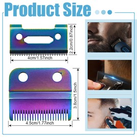 ARHZ 2-teiliges Set Haarschneidemaschinen aus Edelstahl 2-Loch-Ersatzklinge für Haarschneider Trimmer Clipper Zubehör für Wahl 808/8148/8504/1919/2241/2240/8591 (Farblich)