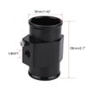 Black Aluminum Water Temp Meter Temperature Gauge Joint Pipe Radiator