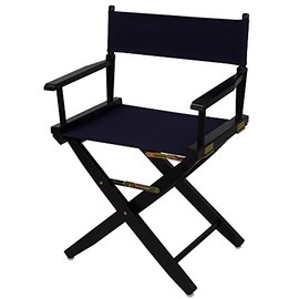 American Trails Black Frame Navy Canvas 18" H Classic Height Directors Chair