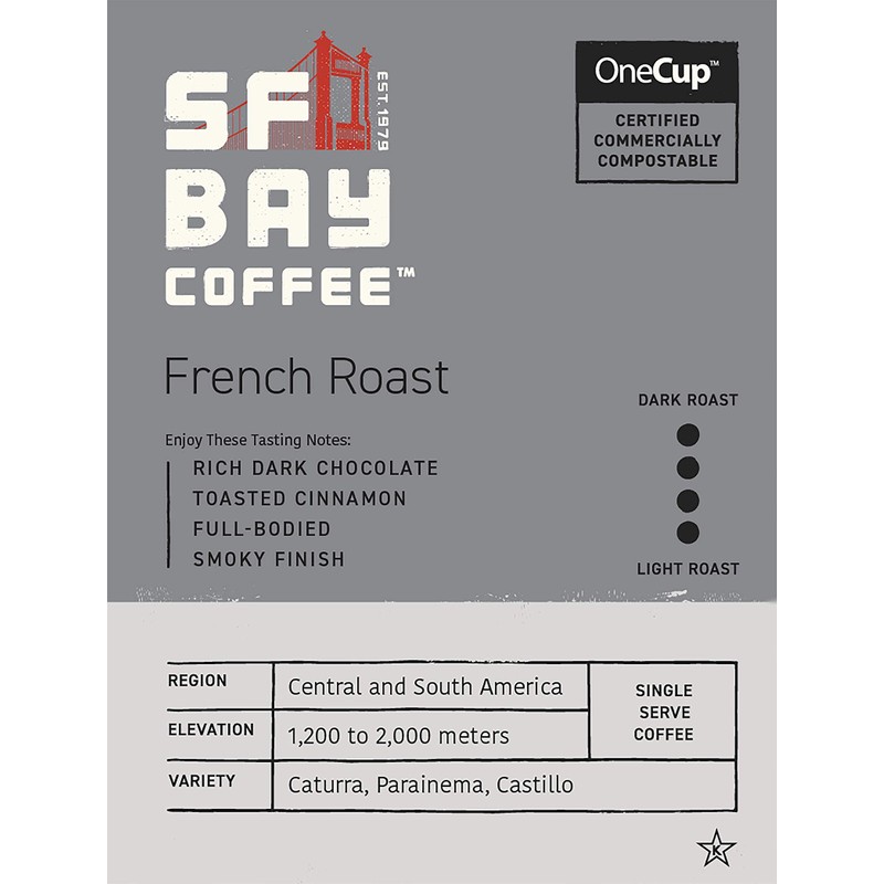 San Francisco Bay Compostable Coffee Pods - French Roast (100
