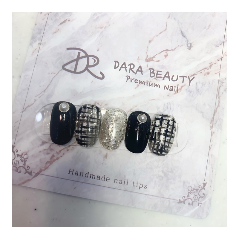 Next day delivery⭐Tweed check nail⭐ / 다음날 발송⭐트위드체크 네일⭐