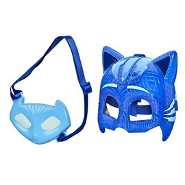 PJ MASKS F21495X1 Deluxe Set, Preschool Dress-Up Toy, Light-up Mask and Catboy Amulet Accessory for Kids Ages 3 and Up, Blue
