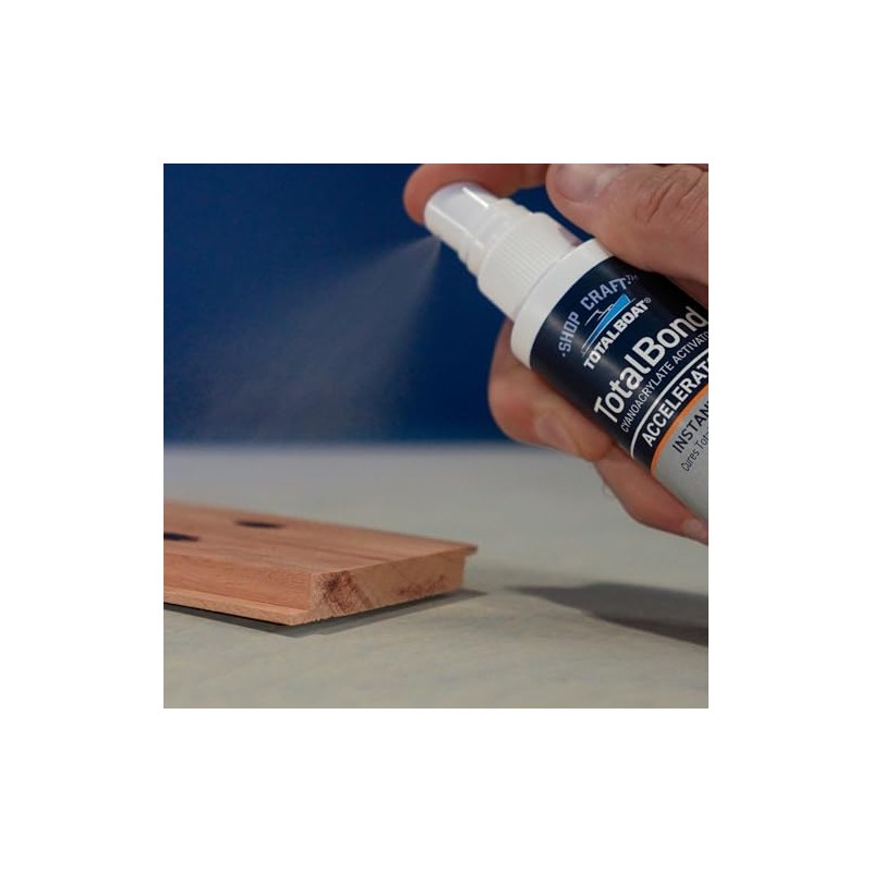 TotalBoat CA Glue Accelerator Spray - TotalBond Activator Spray Instantly