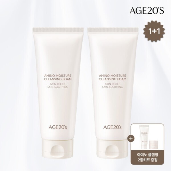  AGE20S Amino Moisture Cleansing Foam 150ml X 2 /