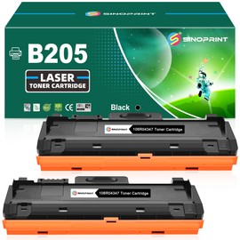 SINOPRINT Compatible Toner Cartridge Replacement for Xerox 106R04347 106r04346 use for Xerox B210 B205 B215 B210DNI B205NI B215DNI B215MFP B205MFP Printer High Yields Black 3000 Pages 2-Pack Black