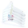 HANGERWORLD 5 Pack of White Satin Padded Hangers, 17inch Bridesmaid
