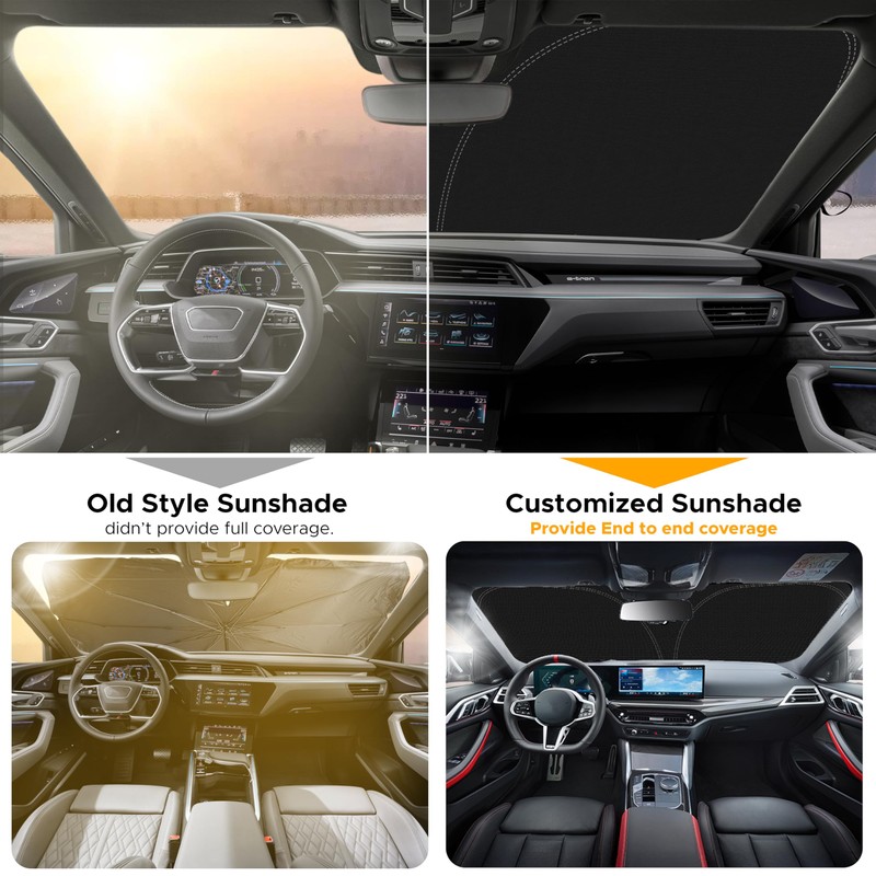 for Subaru Outback 2014-2019 Windshield Sunshade - EcoNour 240T Polyester