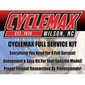 Cyclemax Semi Synthetic Full Service Kit compatible with 2006-2017 Honda Goldwing GL 1800 GL1800 with Spark Plugs and Shaft Drive Oil