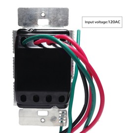 TORCHSTAR UL Listed Dimmer Switch, Single Pole/3-Way Applications Available, 120VAC, Suit for Maximum 600W Incandescent