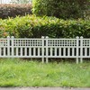 Gardenised Plastic Outdoor Decor Garden Flower Edger Fence, Border, Set