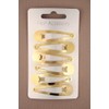Arranview Jewellery 6 metallic gold hair clips slides snaps sleepies bendies
