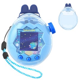CONTEME Tamagotchi Paradise Clear Case and Replacement Lid Set, Perfect for DIY Fans, Collectors, Display, for Paradise Tamagotchi Accessories, with Strap (No Device/Film) (Model-A)
