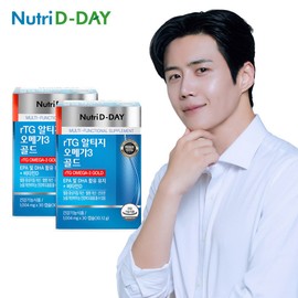 Nutri-D-Day rTG Altige Omega-3 Gold (PTP) 2 boxes, 2-month supply / 뉴트리디데이 rTG 알티지 오메가3 골드(PTP) 2박스 2개월분