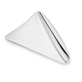 Table Cloth Napkins - Pack of 50 (12 X 12) Inch Washable Cloth Napkin - Great for Wedding/Parties/Dinner/Restaurant/Home Use - Egyptian Cotton Table Cloth Handkerchief - White Solid Napkin