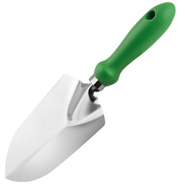 Garden Trowel - Stainless Steel Proof Garden Spades Ergonomic Grip Hand Tools with Soft Rubberized Hand Shovel for Transplanting, Weeding, Moving and Smoothing Digging & Planting