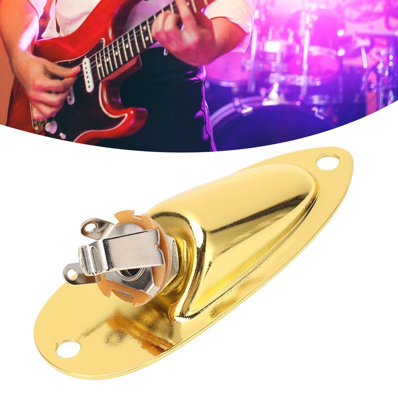 Guitar Input Jack Boat Style 6.35mm Metal Electric Guitar Input