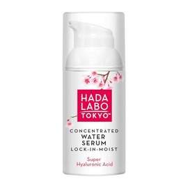 Hada Labo Tokyo White Concentrated Water Lock-in-Moist Serum 30 ml, Hyaluronic Serum Face with Glycerin, Squalane and Hyaluronic Acid, Moisturising