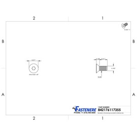 10-24 x 7/16" Flat Head Socket Cap Screws Allen Drive Stainless Steel Qty 100 D&J