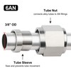 EVIL ENERGY 6AN Female Hardline Tube Nut and Sleeve Fitting