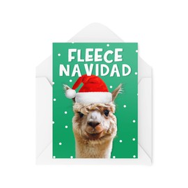 Funny Christmas Cards | Fleece Navidad | Christmas Song Gift | Banter Funny | CBH1348