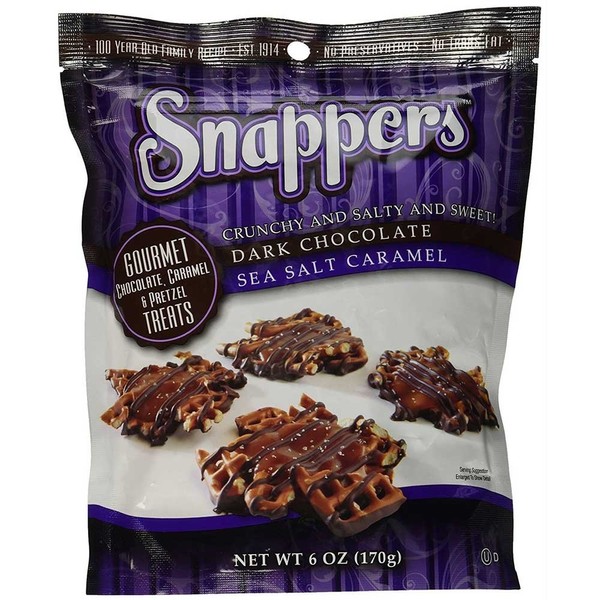 Snappers - Sea Salt Dark Chocolate, 6 Ounce -- 6