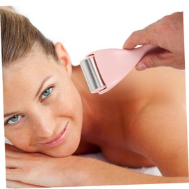 WOONEKY Professional Stainless Steel Face Massage Roller for Eye Care Ergonomic Design Portable Facial Tool for Skin Absorption for Home Travel