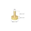 uxcell Knurled Thumb Screws, M3x8mm Flat Brass Bolts Grip Knobs