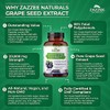 Zazzee High Strength Grape Seed 50:1 Extract, 180 Vegan Capsules,