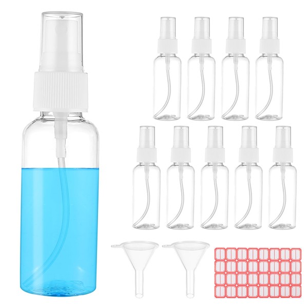 Qianyu Spray Bottles 2oz/50ml Clear Empty Fine Mist Plastic Mini