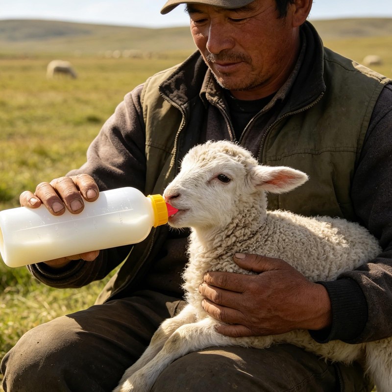 24Pcs Lamb and Goat Kid Feeding Tube Kit Feeding Bottles
