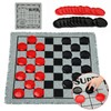 Giant Checkers Board Game Set,3 in 1 Tic Tac Toe