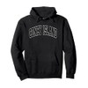 Coney Island Arched Black Text Pullover Hoodie