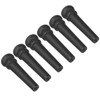 6pcs Ebony Acoustic Guitar Pins Pegs Guitar Parts Replacement Tool