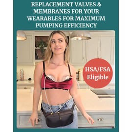 Duckbill Valves & Silicone Diaphragm for Wearable Breast Pumps & Collection Cups - Idaho Jones, Tsrete, Kmaier, Momcozy S9, S12, S9 Pro, S12 Pro Replacement Parts