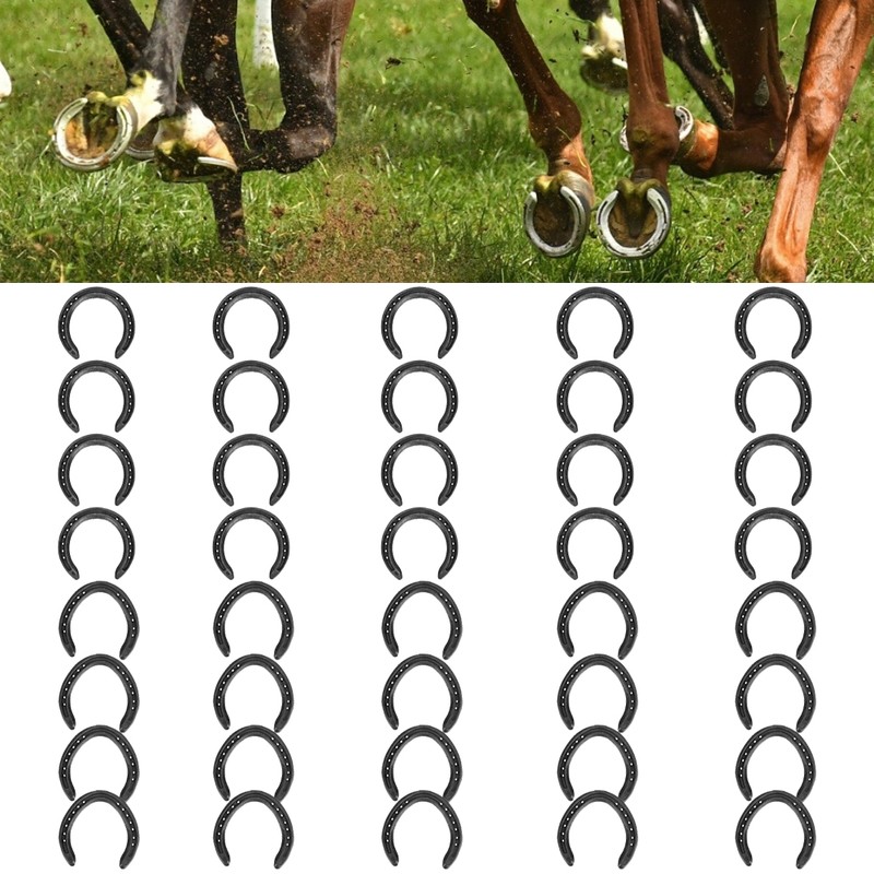 10 Sets High Quality Q235 Forged Steel Horseshoes Equestrian Sport