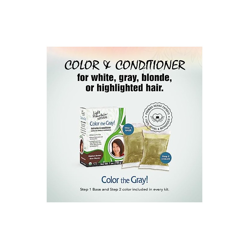 Pack of 1 x Light Mountain Color Medium Brown -