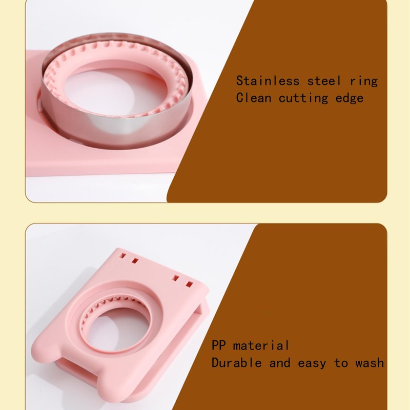 Lqucwepp 2PCS Sandwich Cutter and Sealer,Stainless Steel Round and Square