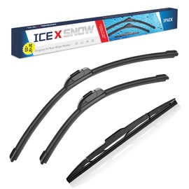 3 Wipers 26"/16"/13" Replacement For Honda CRV 2016 2015 2014 2013 2012 (Set of 3) 26 inch 16 inch Front Windshield Wiper Blades with 13 Inch Rear Wiper Blade-OEM Factory Quality