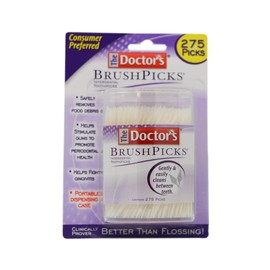 The Doctor's BrushPicks Interdental Toothpicks, 275 Count