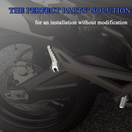 Hokuotolite Front and Rear Driver/Driver Passenger Foot Pegs Support Pegs for Ducati SuperSport, Scrambler, Multistrada 1100, Monster 797, 796, 795, 696, 659, 1100 S