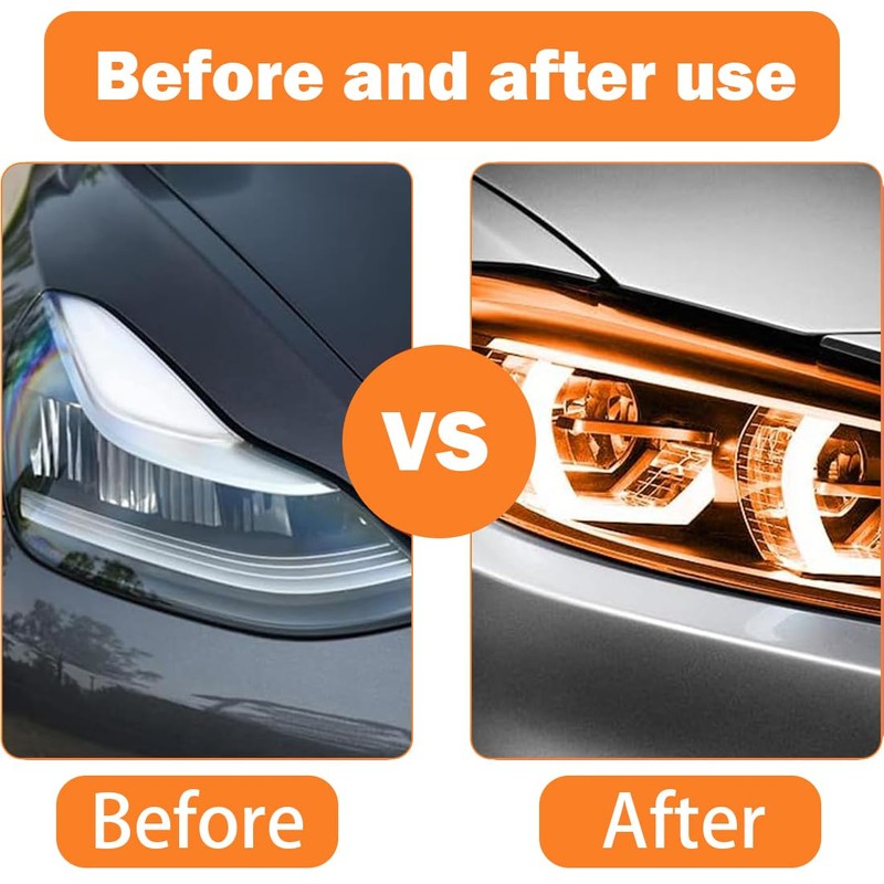 1 Pcs Car HeadLight Tint Film 12 X 48inch,Cuttable&Stretchability Car