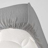 douceur d'intérieur, Fitted Sheet (140 x 190 cm) Angelia Grey,