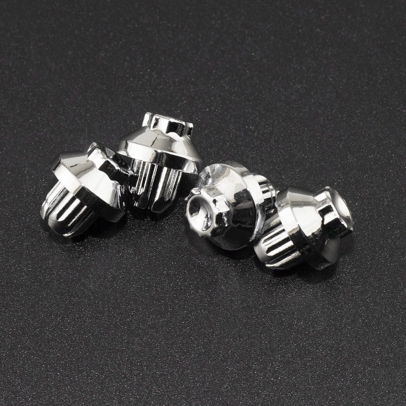 RTRHINOTUNING 50pcs Chrome Silver Universal Wheel Rim Lip Rivets Nuts