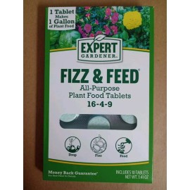 Expert Gardener Fizz and Feed, All Purpose Plant Food 10 Tablets, 16-4-9