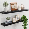 Natural Oak Floating Shelves for Wall, 36" W x 8"