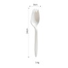 50 Count White Plastic Sporks, Thickened Disposable Sporks Bulk, Degradable