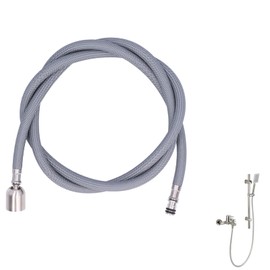 Kitchen Faucet Hose Replacement, G1/2 1.5m Pull down Faucet Hose Pull out Spray Head Hose Stainless Steel Kitchen Sink Hose Replacement Hose Adapter Sink Repair Kit Sink Hose Attachment for Faucet