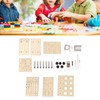 Wooden Hydraulic Excavator DIY Manual Detachable Educational Stimulation Hydraulic Excavator