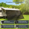 RV Awning Sun Shade Screen 8' X 11'3'', Fits 12