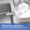 carrotez Split-Design Small Dish Drying Rack, Space-Saving Dish Drainer for